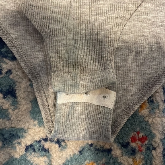Grey Ribbed Bodysuit - Picture 3 of 3